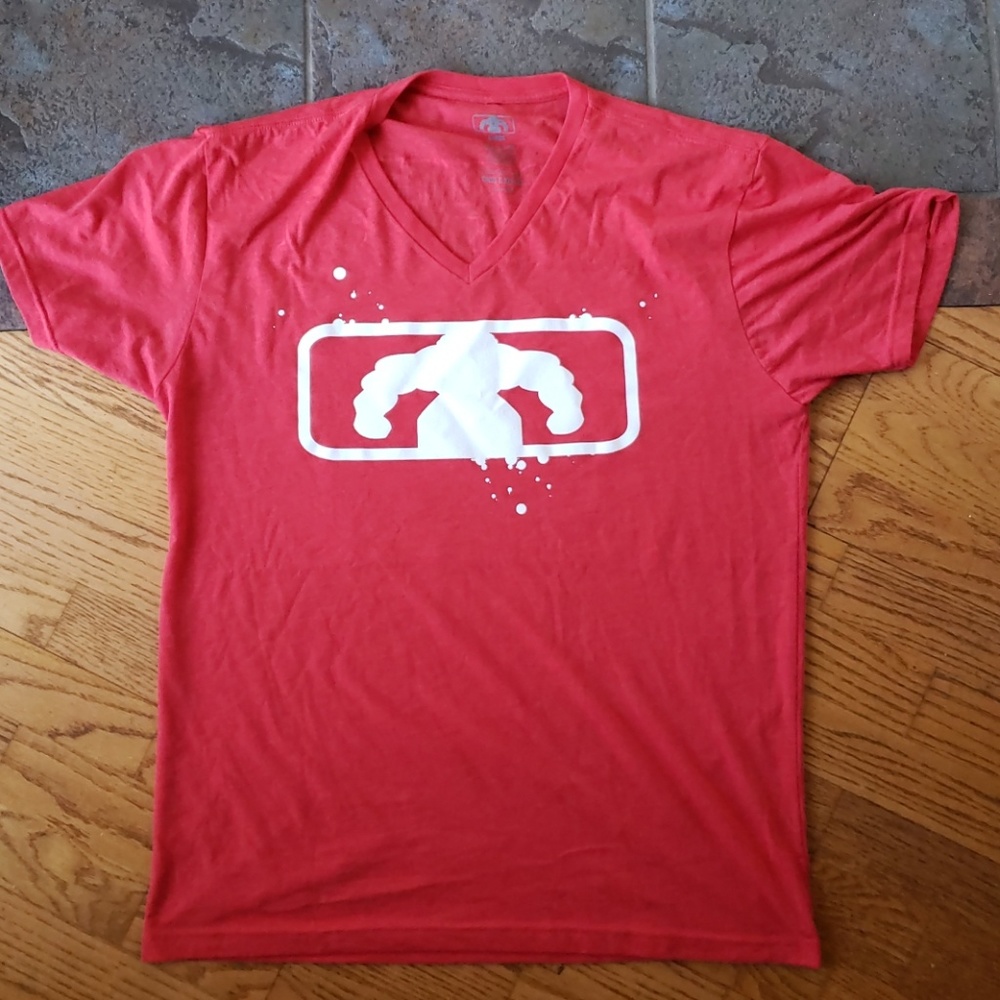 Red Muscle Bigger Stronger T Shirt Large